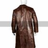 Alita Battle Angel Dr Dyson Brown Leather Trench Coat