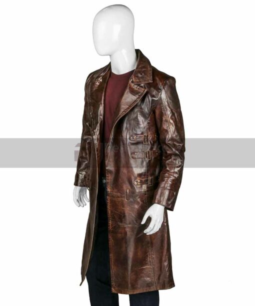 Alita Battle Angel Dr Dyson Leather Trench Coat