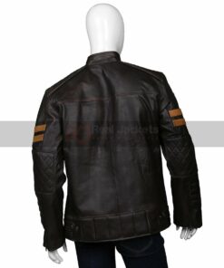 Brown Mens Cafe Racer Leather Jacket