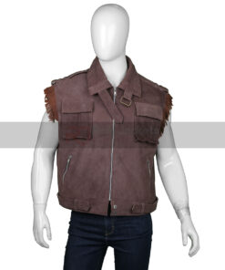 Final Fantasy Barret Wallace Brown Leather Vest