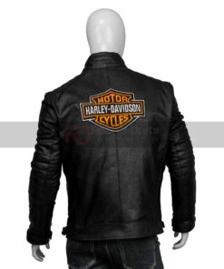 Harley Davidson Black Leather Motorcycle Jacket