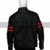 Mens Motorcycle Retro Black Leather Jacket