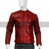 Mens Shoulder Design Red Leather Jacket.jpg