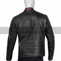 N7 Biker Black Leather Jacket