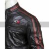 N7 Mass Effect 3 Biker Leather Jacket