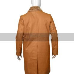 Womens Sheepskin Brown Trench Coat