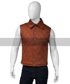 Yellowstone John Dutton Quilted Brown Vest