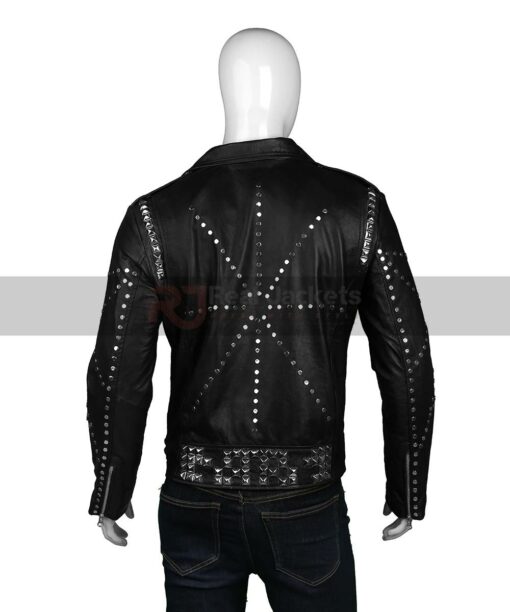 Studded Black Leather Jacket