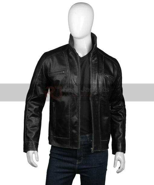 Stylish Black Leather Jacket Mens
