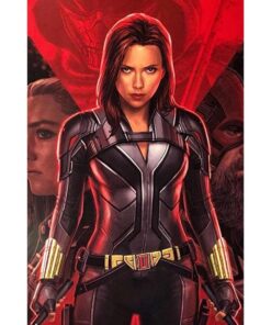 Black Widow 2021 Leather Jacket