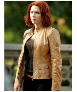 The Avengers Natasha Romanoff Brown Jacket