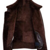 Brown Distressed B3 Shearling Leather Jacket3