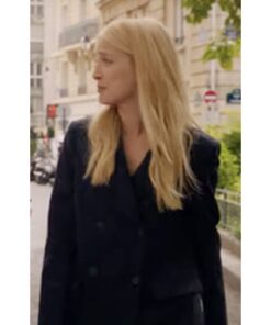Camille Emily In Paris Wool Black Coat