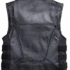 Harley Davidson Swat II Black Leather Vest