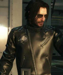 Keanu Reeves Cyberpunk 2077 Johnny Silverhand Leather Jacket