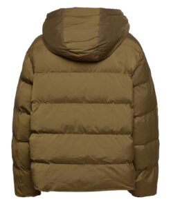 Mens Hooded Winter Brown Parachute Jacket