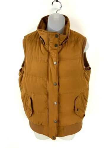Womens Fitted Body Warmer Brown Cotton Vest