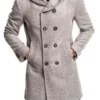 Men's Grey Wool Coat