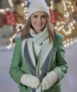 Merry Rozelle Tis the Season to be Merry Green Coat