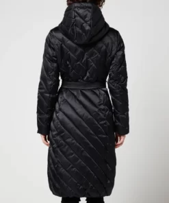 Women's Mountain Quilted Black Coat