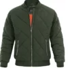 Men's Winter Padded Green Puffer Jacket