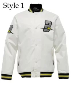 Snowboard Burton White Varsity Jacket