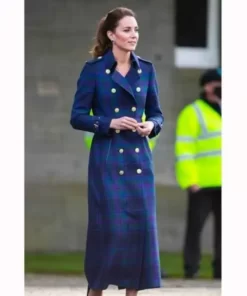 Kate Middleton Holland Cooper Tartan Plaid Trench Coat