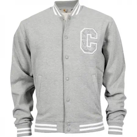 Men's Grey Letterman Varsity Jacket