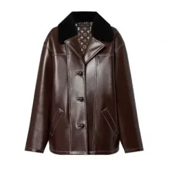 Milly Alcock Leather Jacket