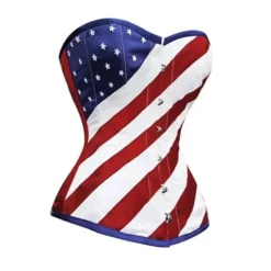 American Flag Leather Corset