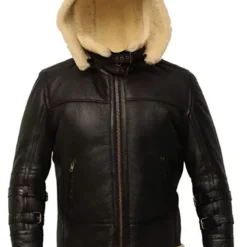 B3 Shearling Removable Hood Jacket