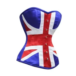 British Flag Leather Corset