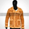 Mens Sheepskin Leather Fur Coat (2)