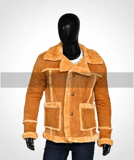 Mens Sheepskin Leather Fur Coat (2)