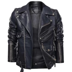 Mystic Black Leather Jacket
