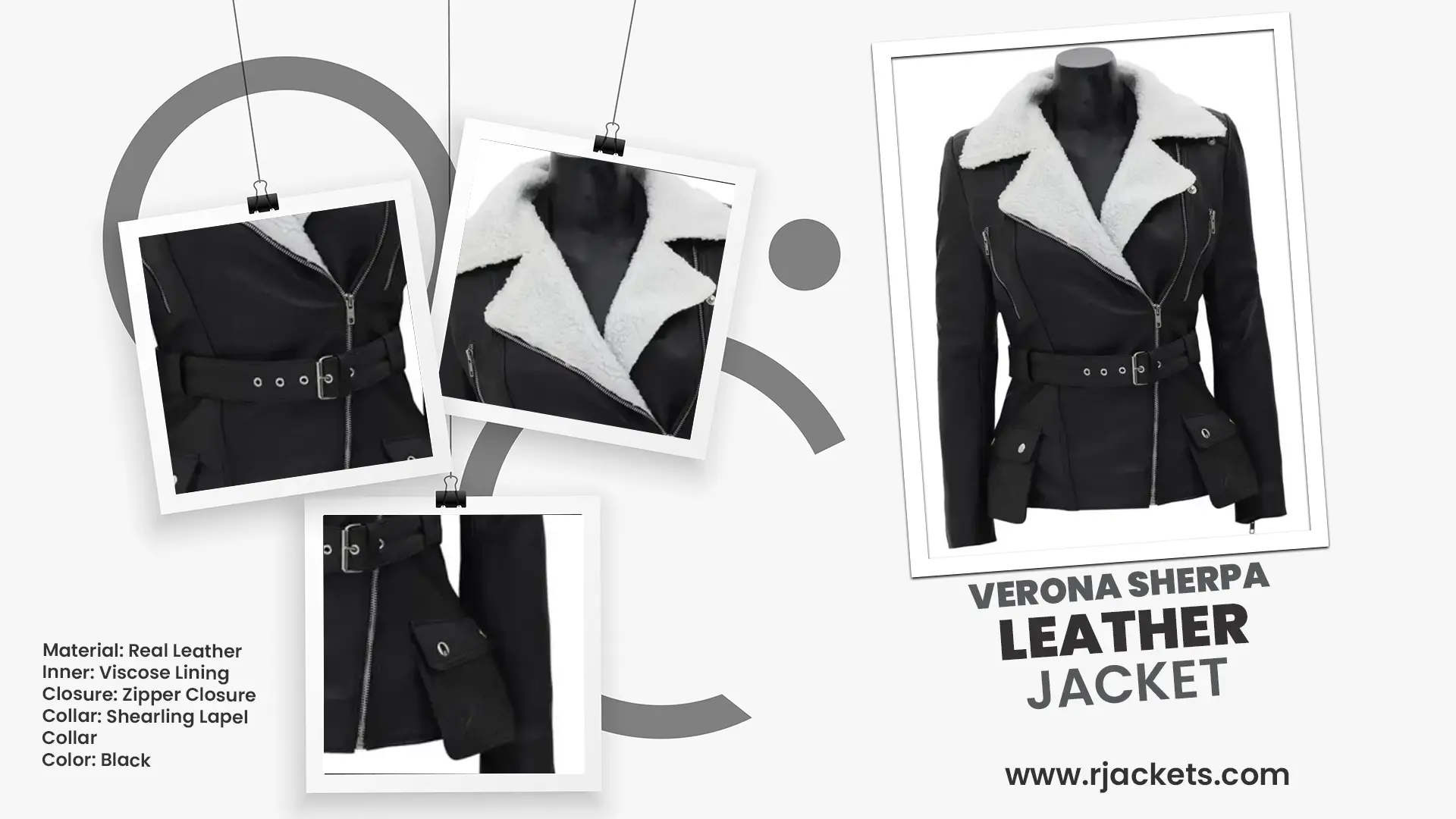 Verona Sherpa Leather Jacket