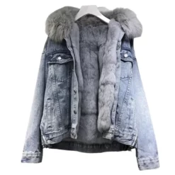 Women’s Fluffy Fur Hooded Jacket
