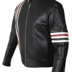 American Flag Black Biker Jacket