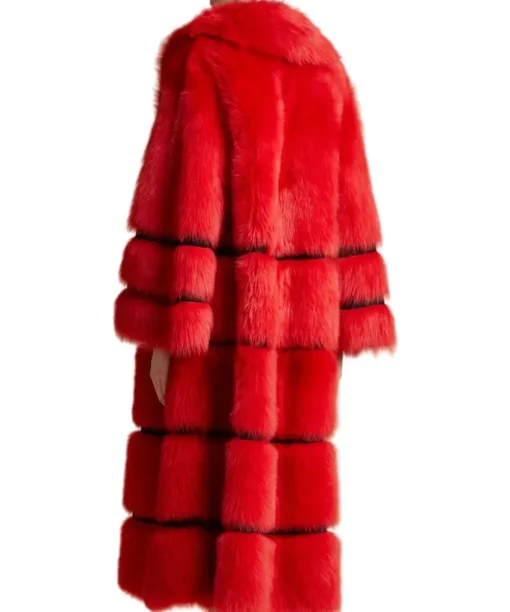 Valentine’s Day Red Shearling Coat