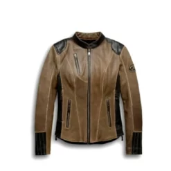 Women's H-D Triple Vent System Gallun Harley Vintage Leather Jacket