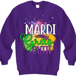 Mardi Gras Girls Like Aliens Pullover Sweater