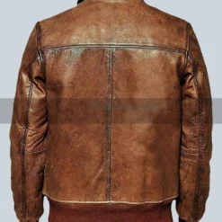 Mens Vintage Brown Biker Leather Jacket