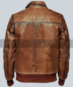 Mens Vintage Brown Biker Leather Jacket