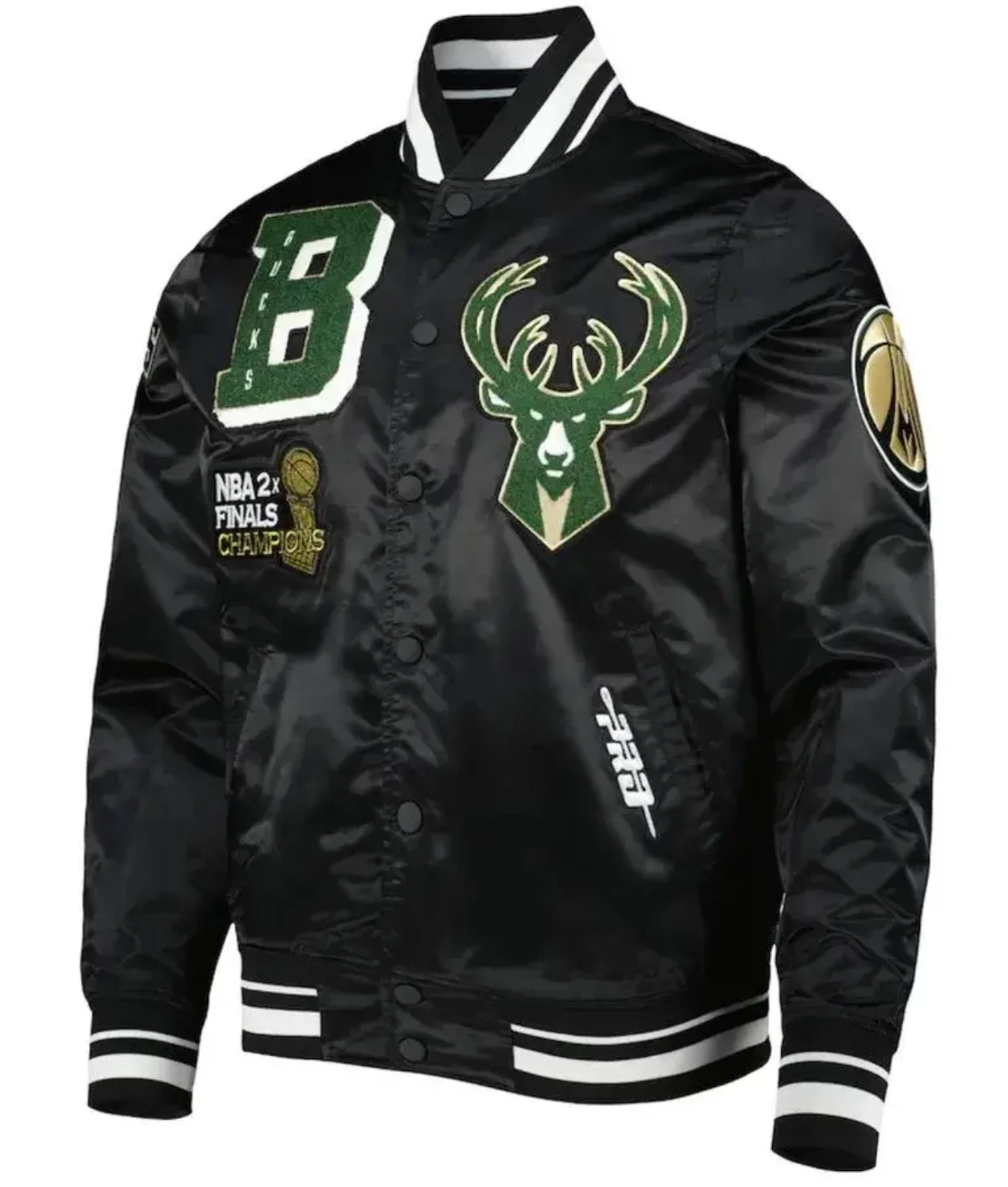 Milwaukee Bucks Starter 75th Anniversary Leader Color Block Satin Full-Snap  Jacket - Cream/Hunter Green