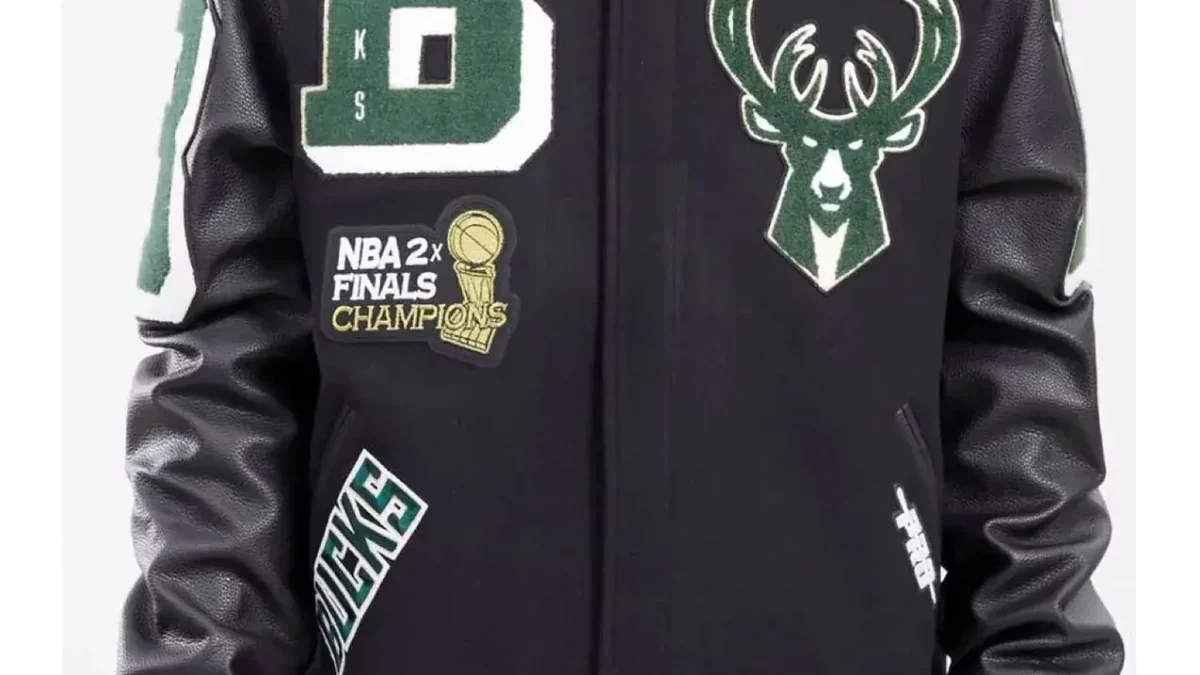 Pro Standard Mens NBA Boston Celtics Mash Up Varsity Jacket