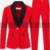 Womens Tuxedo Red Suit