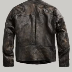 Men's Slim Fit Motorcycle Leather Jacket
