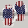 USA Flag Baseball 3D Printed Hoodie