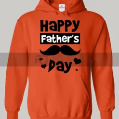Unisex Father's Day Orange Hoodie