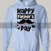 Unisex Happy Father's Day Light Blue Hoodie